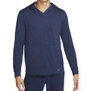 Nike Yoga Dri FIT Mens Lightweight Hoodie Navy Size S New